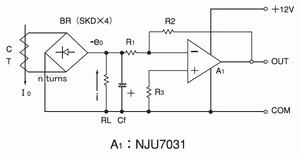 Mos i mellemtiden inkompetence AC current sensor·Application circuit 1 | U.R.D ,ltd.